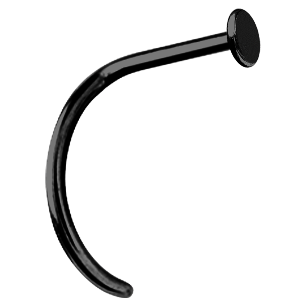 Plain Disc Curved Nose Stud