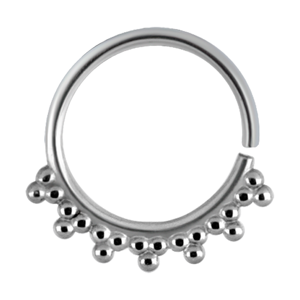 Granulated Tribal Continuous Ring