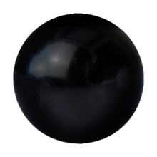 Load image into Gallery viewer, Black acrylic externally threaded ball 
