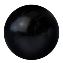 Load image into Gallery viewer, Black acrylic threaded ball
