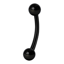 Load image into Gallery viewer, A curved micro barbell with a ball on each end

