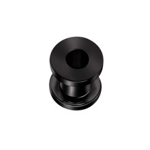 Load image into Gallery viewer, Black steel threaded tunnel for stretched earlobes
