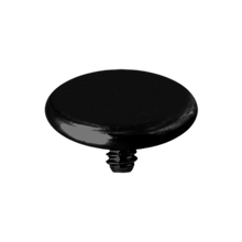 Load image into Gallery viewer, Black titanium plain flat disc dermal attachment 3mm 
