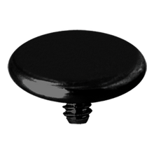 Load image into Gallery viewer, Black titanium plain flat disc dermal attachment 5mm 
