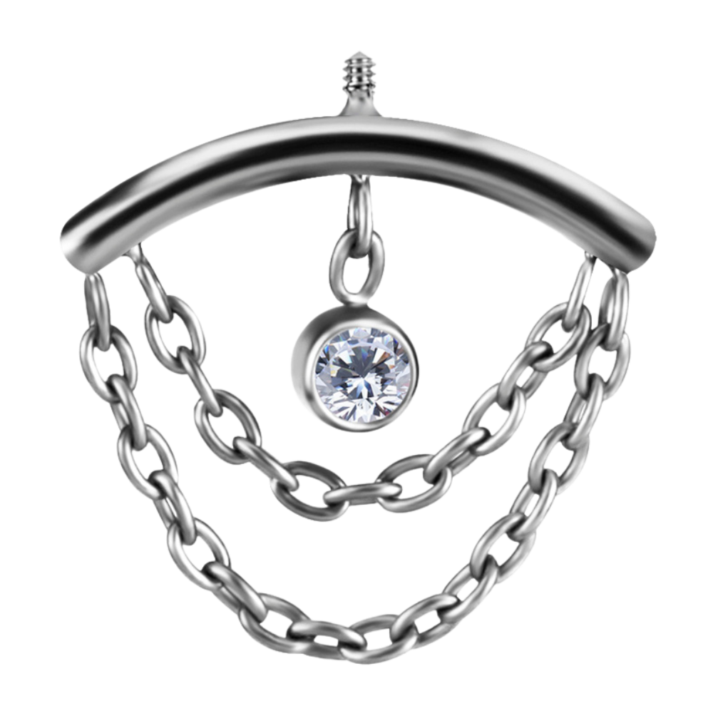 Vertical Helix Bezel Chain Attachment