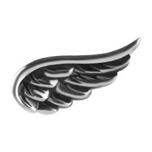 Load image into Gallery viewer, Nickel-free cobalt-chrome wing internally threaded attachment for the left ear
