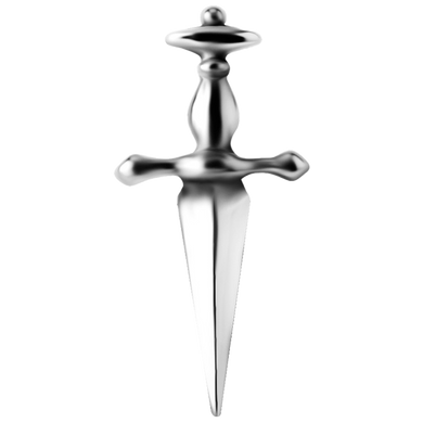 Nickel-free cobalt-chrome large dagger internally threaded attachment 