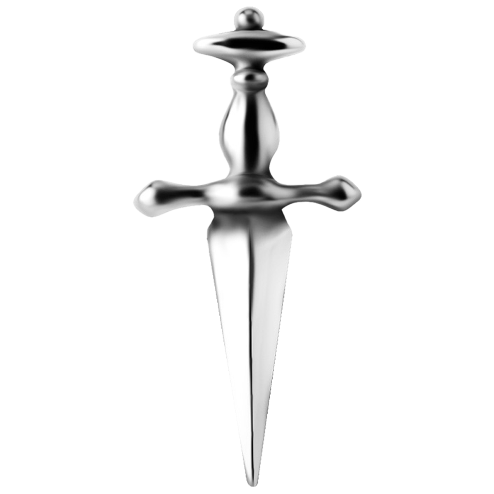 Nickel-free cobalt-chrome large dagger internally threaded attachment 