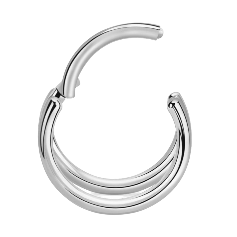 Double Plain Hinged Ring