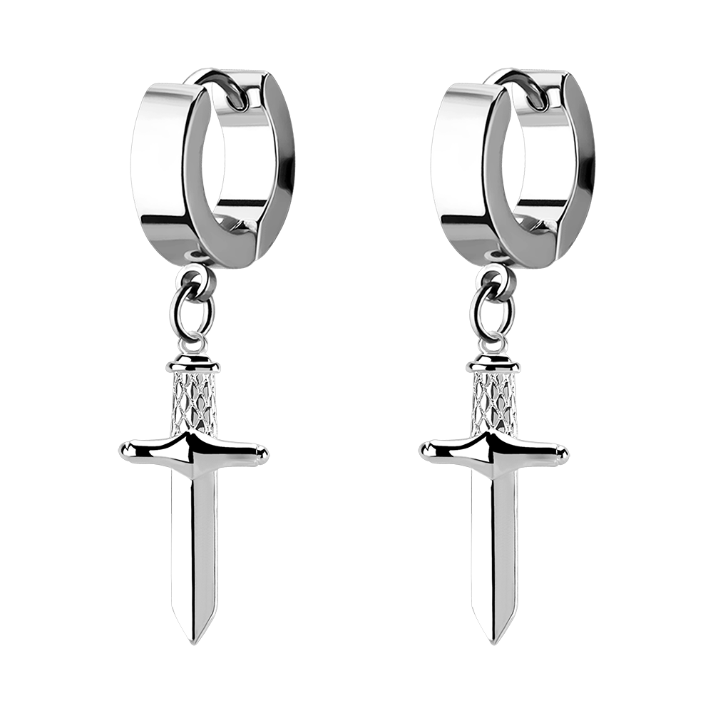 Dangly Dagger Huggies