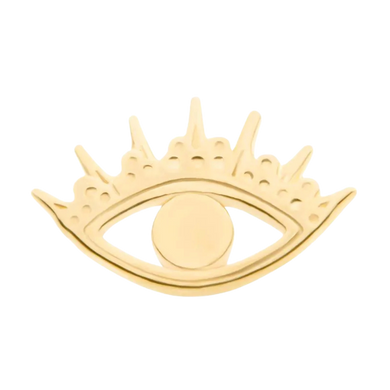 INVICTUS 14Kt Yellow Gold Evil Eye Threadless Attachment 