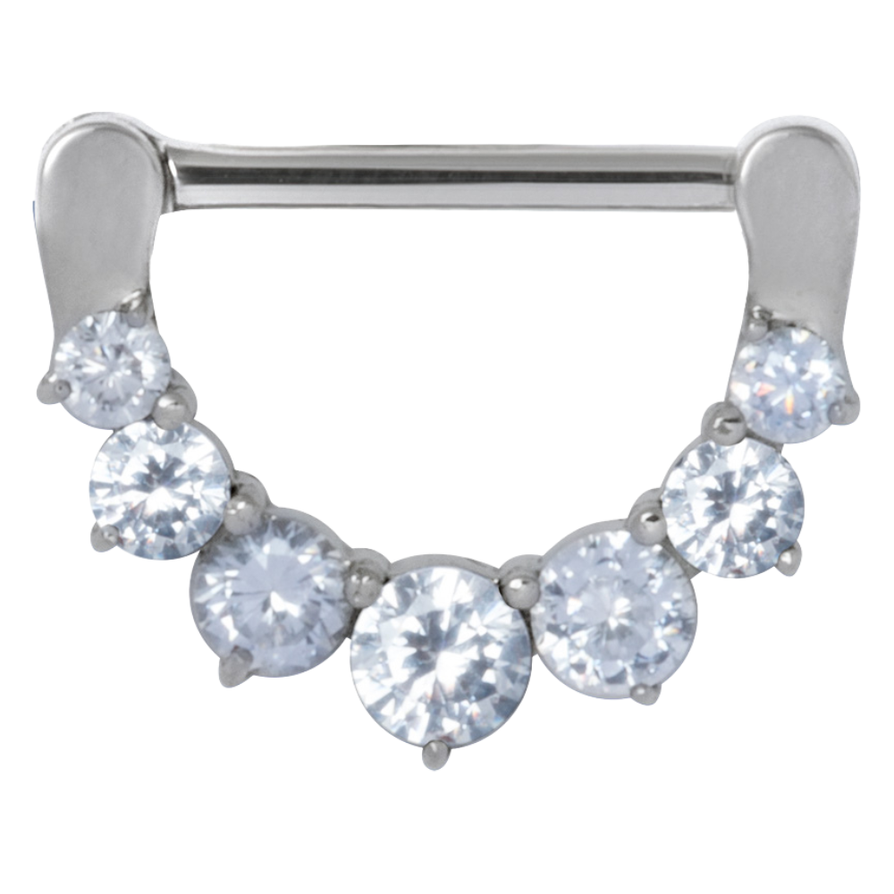 Graduated Prong-Set Jewelled Nipple Clicker