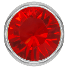 Load image into Gallery viewer, Surgical Steel 316L captive disc featuring a light siam premium crystal stone. Made for ball closure rings
