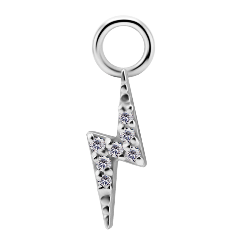 Jewelled Lightning Bolt Charm