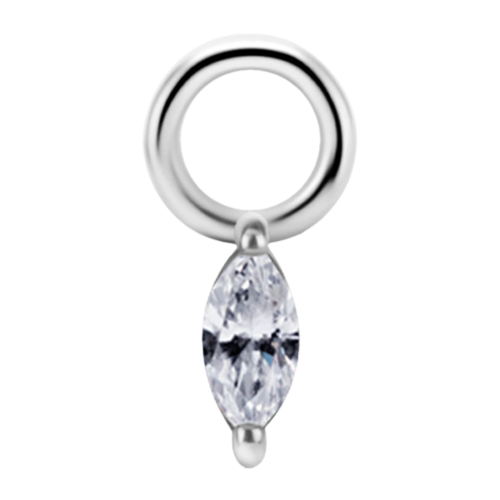 Drop Marquise Charm with Premium Zirconia
