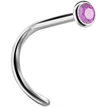 Load image into Gallery viewer, Jewelled Curved Nose Stud
