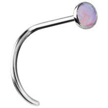 Load image into Gallery viewer, Opal Curved Nose Stud
