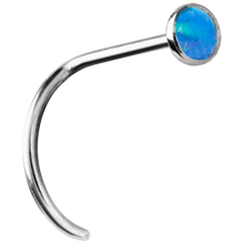 Load image into Gallery viewer, Opal Curved Nose Stud
