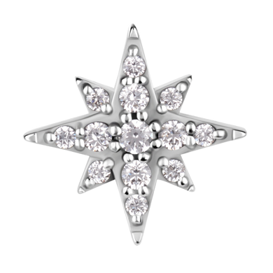 Jewelled CoCr NF north star internally threaded attachment