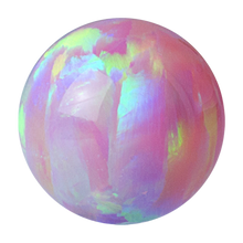 Load image into Gallery viewer, Pink opal externally threaded ball made for 1.6mm pins
