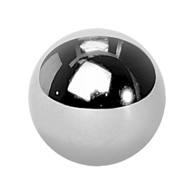Plain steel ball made for ball closure rings