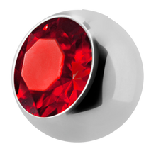 Load image into Gallery viewer, Surgical Steel 316L ball with a side threading with 4mm light siam gem
