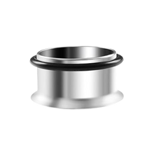 Load image into Gallery viewer, Steel tunnel with a single flare and o-ring rubber on the back. 20mm
