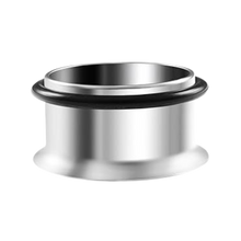 Load image into Gallery viewer, Steel tunnel with a single flare and o-ring rubber on the back. 28mm
