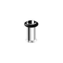 Load image into Gallery viewer, Steel tunnel with a single flare and o-ring rubber on the back. 4mm
