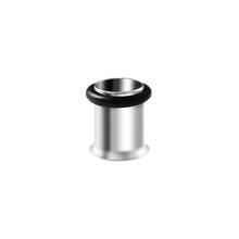 Load image into Gallery viewer, Steel tunnel with a single flare and o-ring rubber on the back. 6mm
