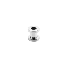Load image into Gallery viewer, Steel flesh tunnel with a threaded end 5mm
