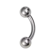 Load image into Gallery viewer, Surgical steel prince albert barbell 2mm big gauge
