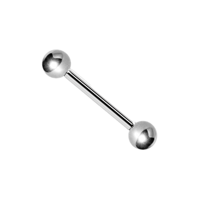 Surgical Steel 316L micro (1.2mm) barbell with two 3mm balls on either end 