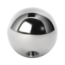 Load image into Gallery viewer, Surgical steel 316L externally threaded plain ball for 1.6mm barbells or labrets. 6mm wide
