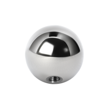Load image into Gallery viewer, A plain surgical steel 316L externally threaded ball made to fit 1.2mm microbars or labrets. 2mm wide
