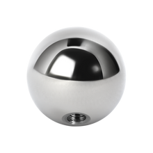 Load image into Gallery viewer, A plain surgical steel 316L externally threaded ball made to fit 1.2mm microbars or labrets. 3mm wide
