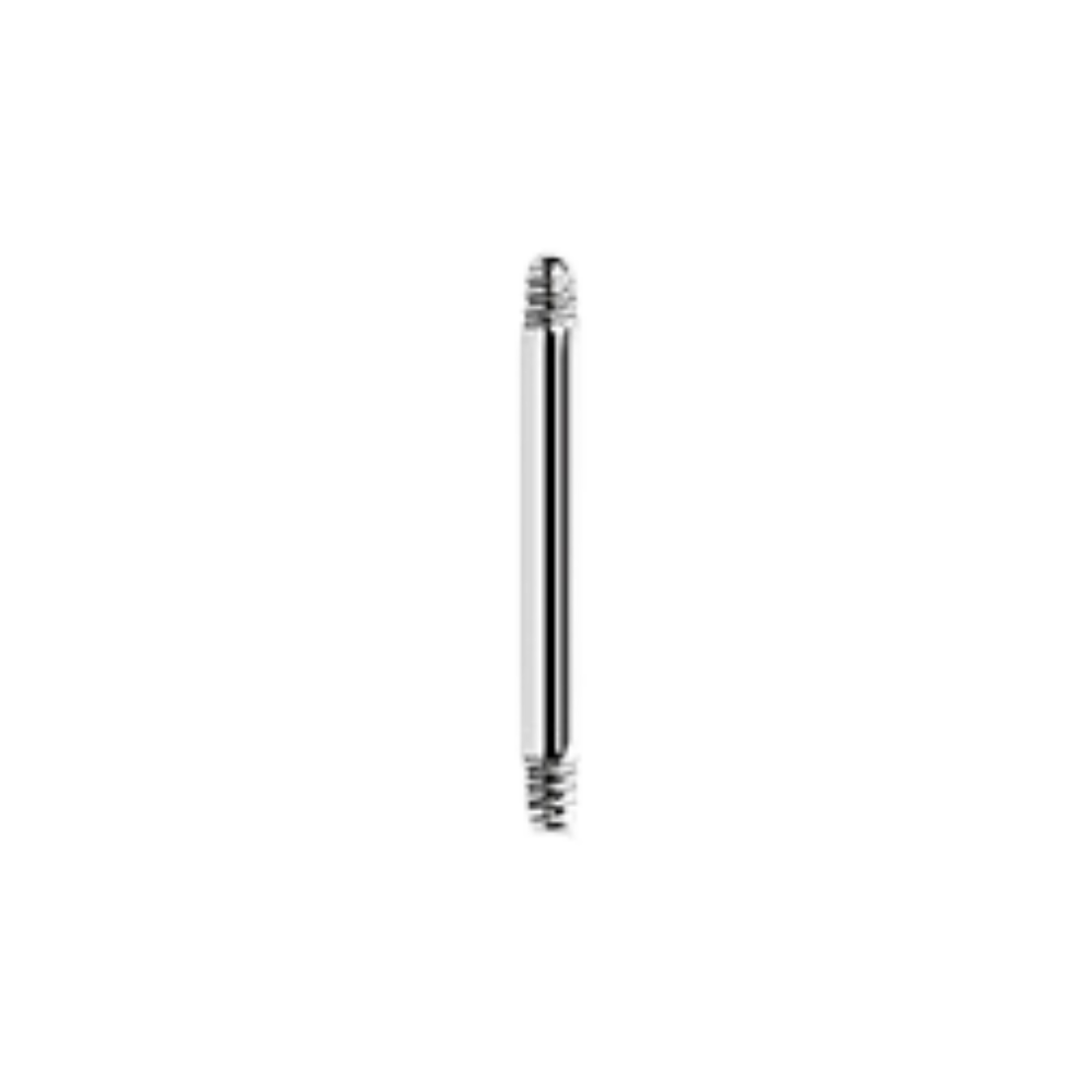 Surgical steel 316L 1.2mm thick straight microbar pin. 4.5mm long