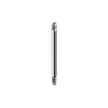 Load image into Gallery viewer, Surgical steel 316L 1.2mm thick straight microbar pin. 5mm long
