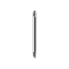 Load image into Gallery viewer, Surgical steel 316L 1.2mm thick straight microbar pin. 7mm long
