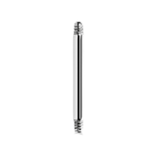 Load image into Gallery viewer, Surgical steel 316L 1.2mm thick straight microbar pin. 8mm long
