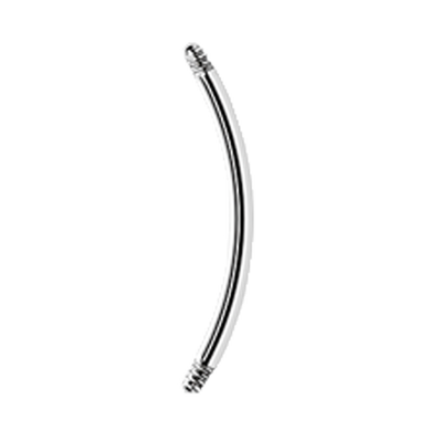Surgical Steel curved micro barbell pin, with no balls