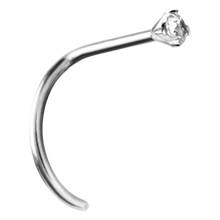 Load image into Gallery viewer, Prong Set Jewelled Curved Nose Stud
