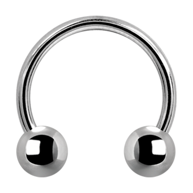 Titanium horse-shoe shaped barbell for various piercings