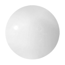 Load image into Gallery viewer, White externally threaded acrylic ball
