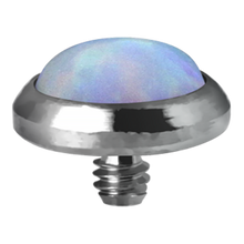 Load image into Gallery viewer, Implant grade titanium dermal anchor with white opal
