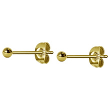 Load image into Gallery viewer, A pair of 24k gold PVD steel ball ear studs

