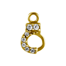 Load image into Gallery viewer, Handcuff Cubic Zirconia Charm
