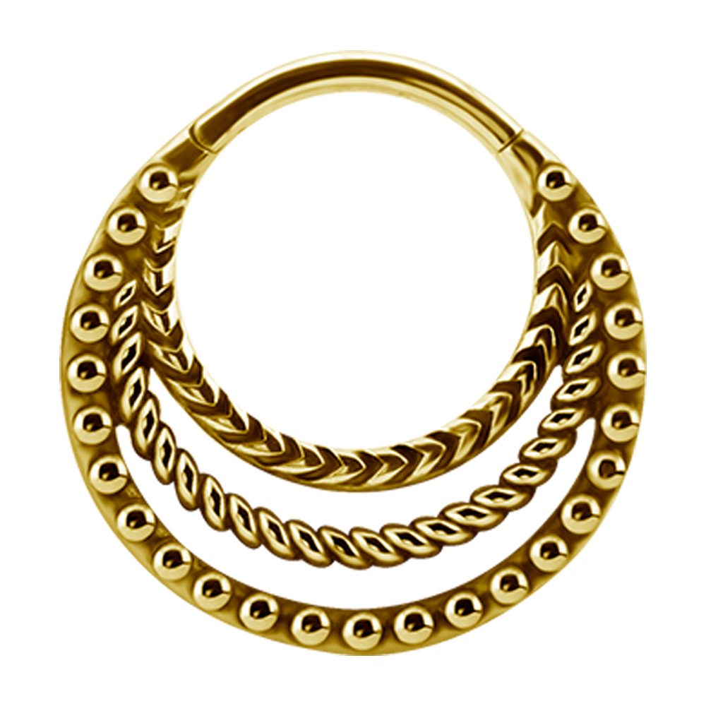 Saturn Ethnic Hinged Ring