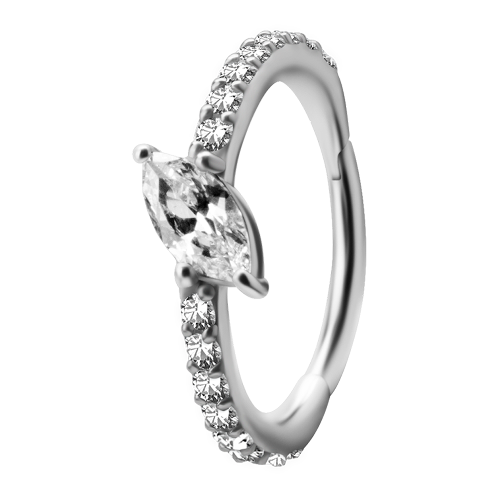 Multi-Stone Conch Ring set with Marquise Cubic Zirconia