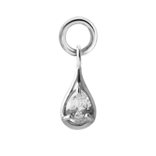 Load image into Gallery viewer, Teardrop Charm set with Cubic Zirconia
